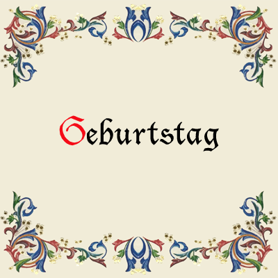 Geburtstag